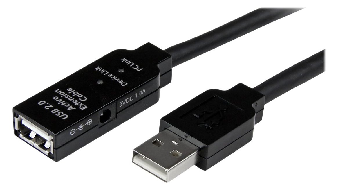 StarTech.com 15m USB 2.0 Repeater Kabel - Aktives USB Verlängerungskabel mit Signalverstärker - 1 x USB Stecker