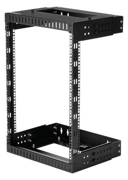 StarTech.com 15U 19 Wall Mount Network Rack, Adjustable Depth 12-20 2 Post Open Frame Server Room Rack for AV von LumaTech