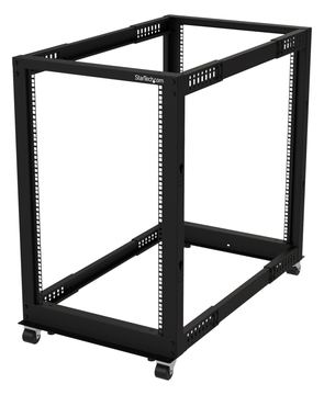 StarTech.com 19-Zoll Serverschrank - 18HE Laborgestell - Tiefenverstellbar 56 bis 102 cm, Tragfähigkeit 544kg von LumaTech