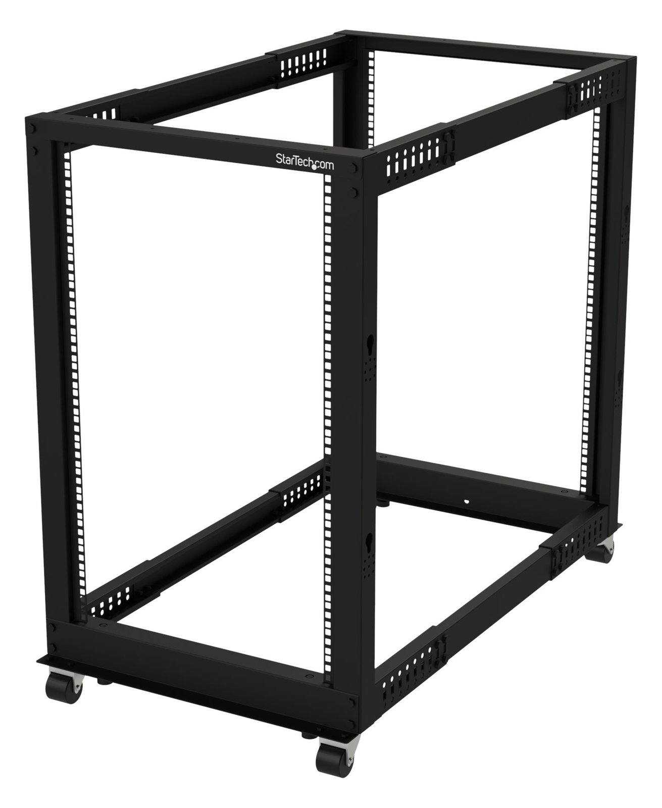 StarTech.com 19-Zoll Serverschrank - 18HE Laborgestell - Tiefenverstellbar 56 bis 102 cm, Tragfähigkeit 544kg
