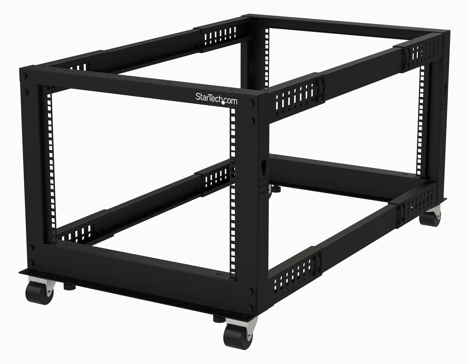 StarTech.com 19-Zoll Serverschrank - 8HE Laborgestell - Tiefenverstellbar 56 bis 102 cm - Tragfähigkeit 544 kg