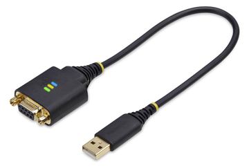 StarTech.com 1ft/30cm USB to Null Modem Serial Adapter Cable, FTDI, RS232 - Kabel USB / seriell - USB (M) von LumaTech