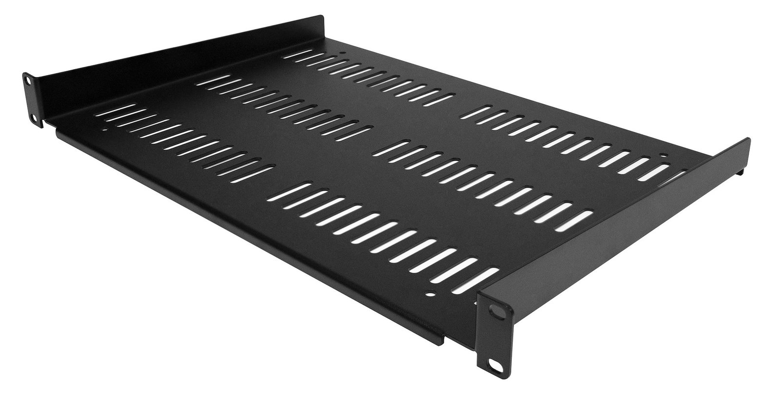 StarTech.com 1HE 19 Zoll Fachboden für netzwerk schrank - Freitragende perforierte Rack ablage für Serverschrank