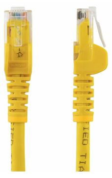 StarTech.com 1m Cat6 Gigabit UTP Patchkabel Snagless - Cat.6 RJ45 Netzwerkkabel mit Schutzmanschette - Gelb - St/St von LumaTech