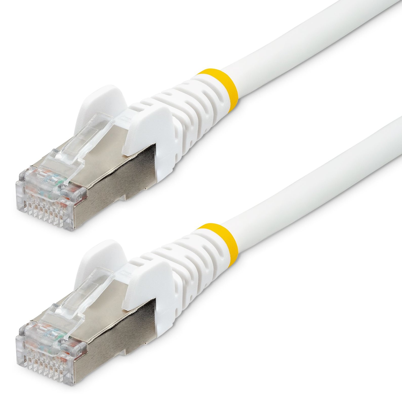 StarTech.com 1m CAT6a Ethernet Cable - White - Low Smoke Zero Halogen (LSZH)