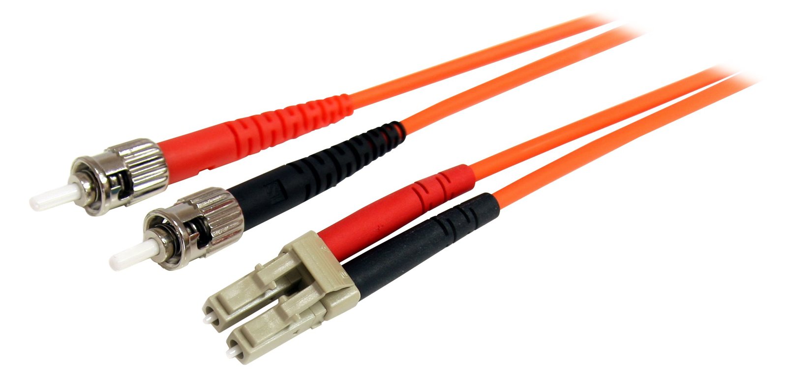 StarTech.com 1m Fiber Optic Cable - Multimode Duplex 62.5/125 - LSZH - LC/ST - OM1 - LC to ST Fiber Patch Cable