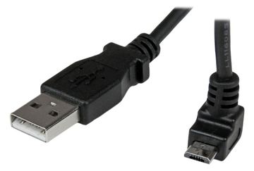 StarTech.com 1m USB 2.0 A auf Micro B Kabel aufwärtsgewinkelt - Schwarz - USB A / Micro B Datenkabel / Anschlusskabel von LumaTech