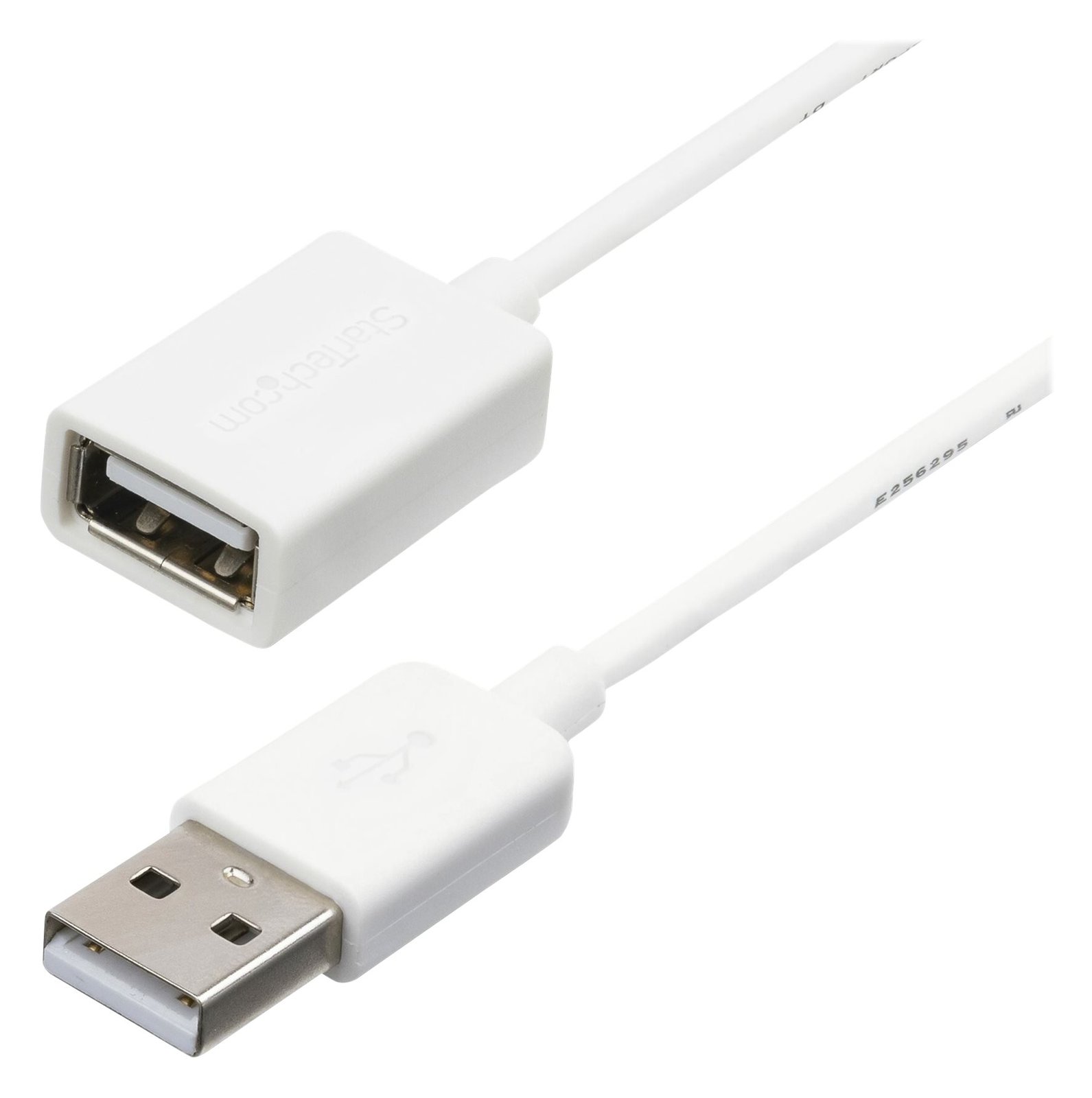StarTech.com 1m USB 2.0 Verlängerungskabel A auf A - Stecker/Buchse - Weiß - USB A (St)