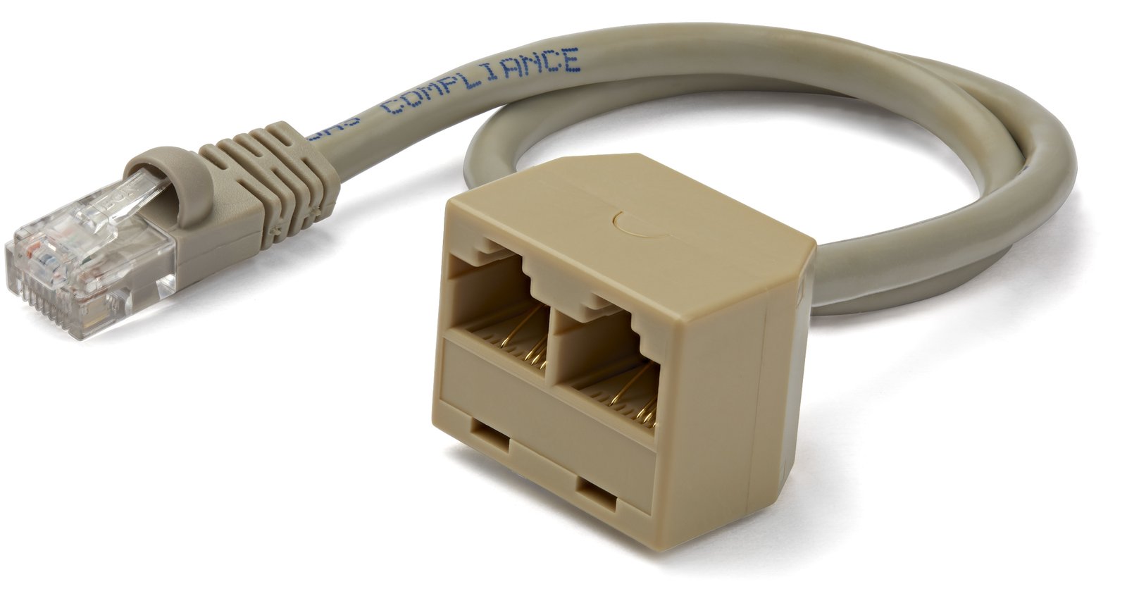 StarTech.com 2 auf 1 RJ45 10/100 Mbit/s Splitter Kabel Adapter - St/Bu - Netzwerk-Splitter - RJ-45 (M)