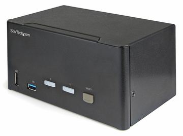 StarTech.com 2 Port DisplayPort KVM Switch - 4K 60 Hz UHD HDR - DP 1.2 KVM Umschalter mit USB 3.0 Hub von LumaTech