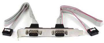 StarTech.com 2 Port Seriell DB9 Slotblech mit 10 Pin (IDC 10) von LumaTech