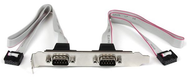 StarTech.com 2 Port Seriell DB9 Slotblech mit 10 Pin (IDC 10) von LumaTech