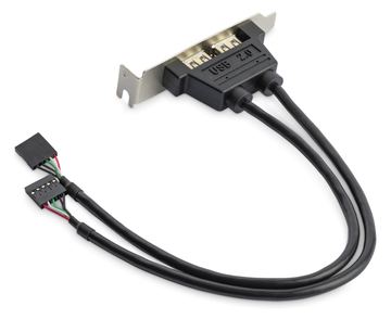 StarTech.com 2 Port USB 2.0 Low Profile Slotblech - Buchse - USB-Konsole - USB (W) von LumaTech