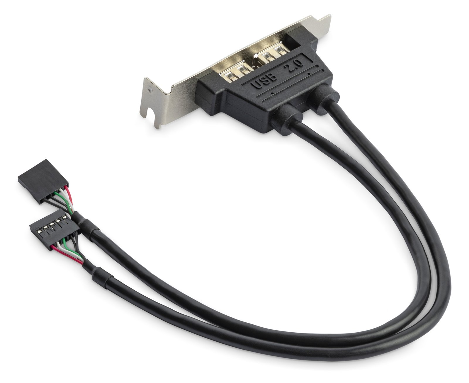 StarTech.com 2 Port USB 2.0 Low Profile Slotblech - Buchse - USB-Konsole - USB (W)