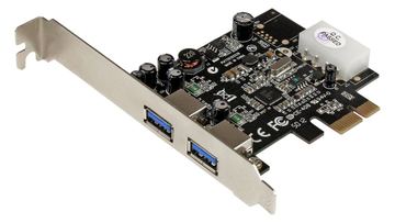 StarTech.com 2 Port USB 3.0 PCI Express Schnittstellenkarte mit UASP und 4 Pin LP4 Molex von LumaTech