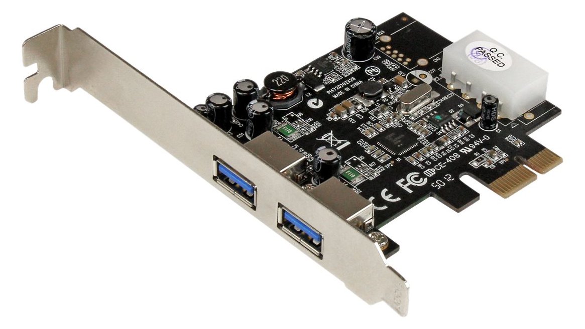 StarTech.com 2 Port USB 3.0 PCI Express Schnittstellenkarte mit UASP und 4 Pin LP4 Molex