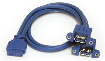 StarTech.com 2 Port USB 3.0 Pinheader Kabel - USB A auf Mainboard Header Kabel - Bu/Bu - USB-Kabel von LumaTech