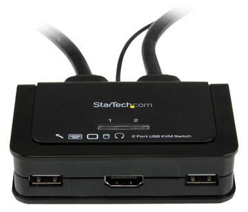 StarTech.com 2 Port USB HDMI KVM Switch mit Audio und Fernschalter von LumaTech