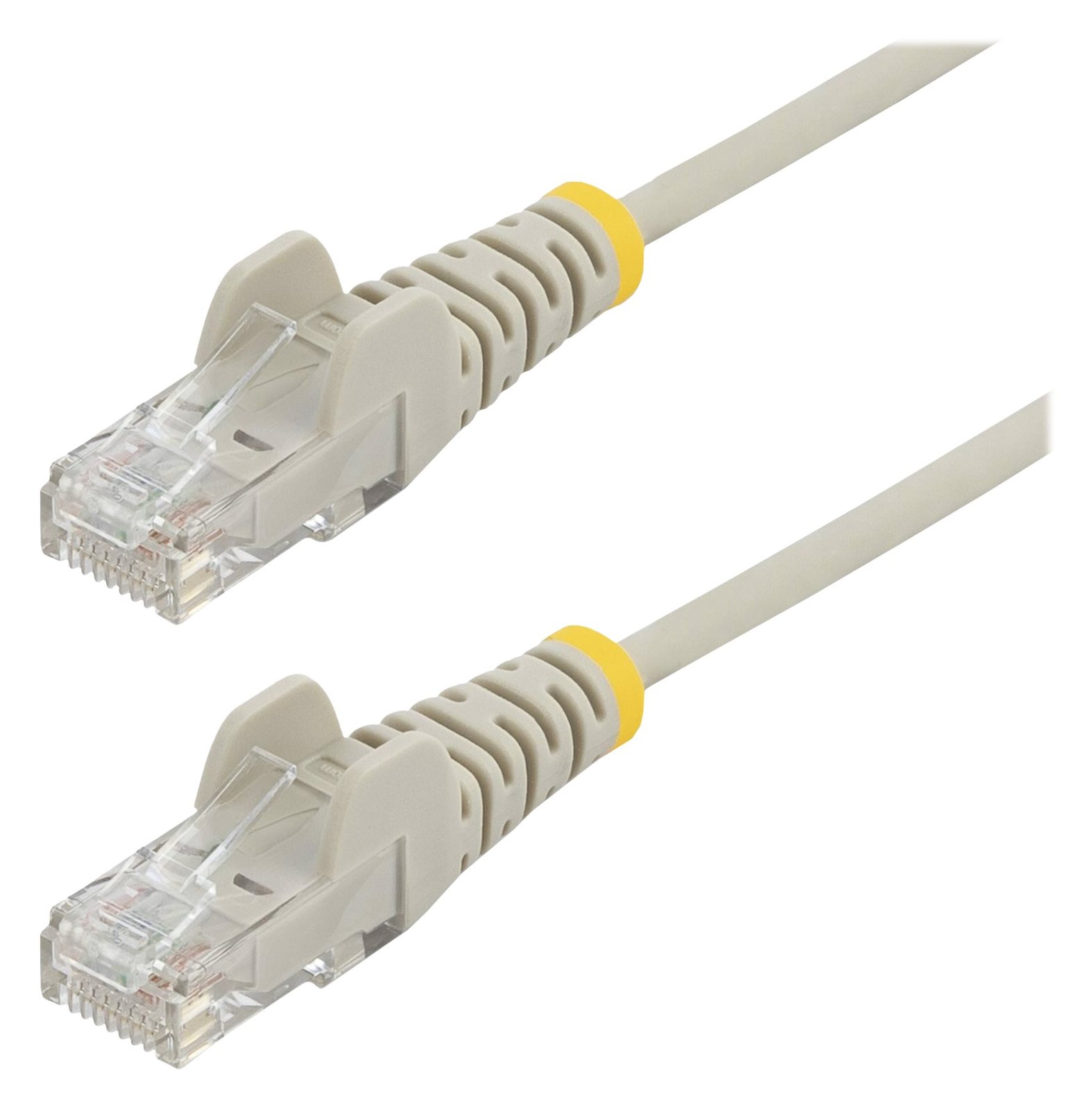 StarTech.com 2,5 m Cat6-Kabel - Schlankes Cat6-Patchkabel - Grau - Snagless RJ45-Anschlusse - Gigabit-Ethernet-Kabel