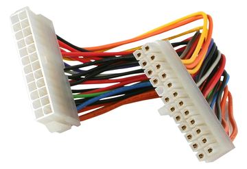 StarTech.com 20cm 24 Pin ATX 2.01 Stromverlängerungskabel - Stecker/Buchse - Spannungsversorgungs-Verlängerungskabel von LumaTech