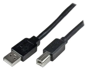 StarTech.com 20m aktives USB 2.0 A auf B Kabel - Stecker/Stecker - USB Druckerkabel 1x USB A / 1x USB B - Schwarz von LumaTech