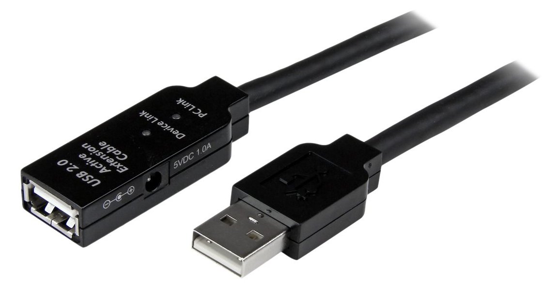 StarTech.com 20m aktives USB 2.0 Verlängerungskabel - Stecker/Buchse - USB 2.0 High Speed Kabel Verlängerung
