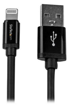 StarTech.com 2m Apple 8 Pin Lightning Connector auf USB Kabel - Schwarz von LumaTech