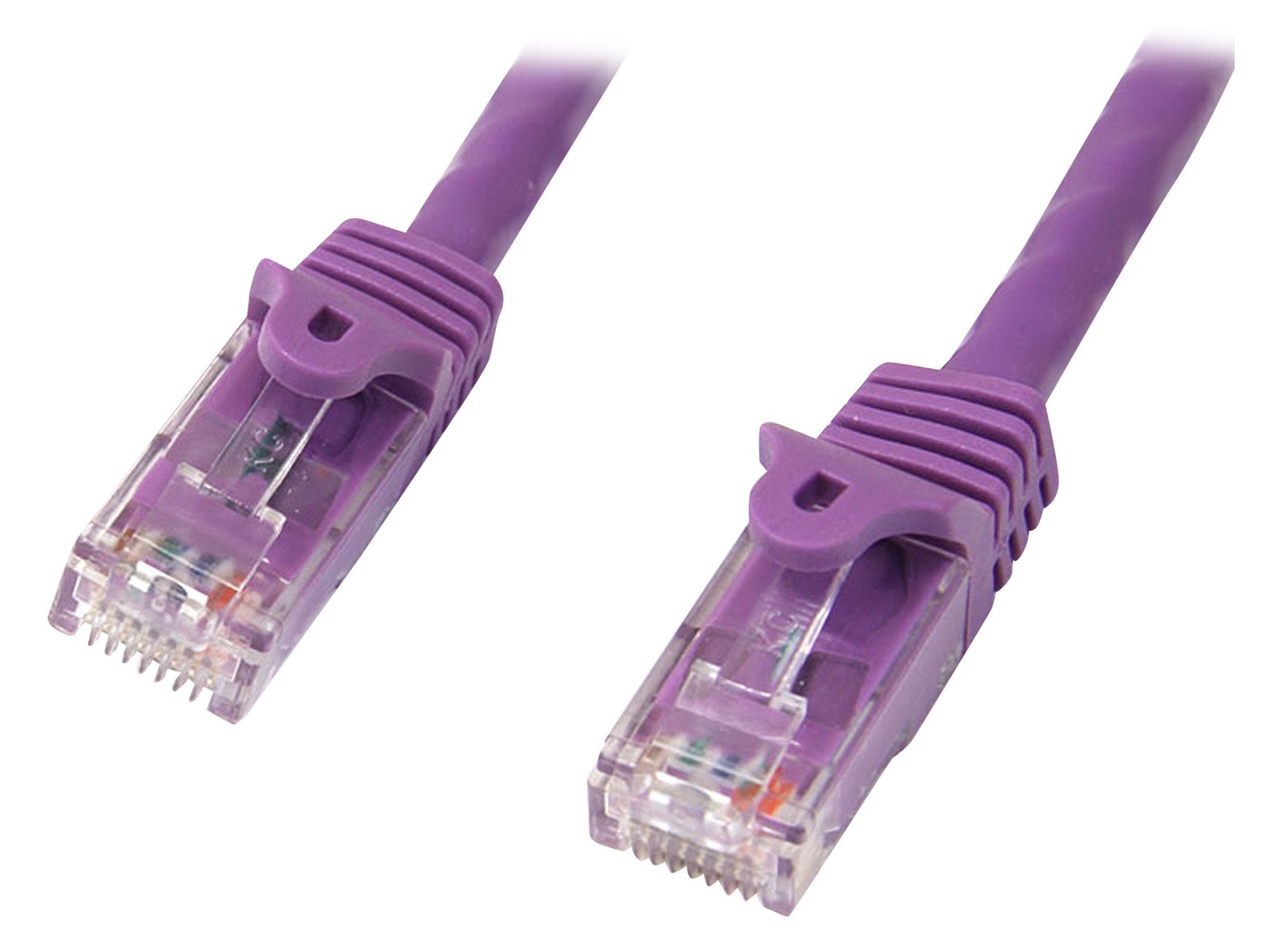 StarTech.com 2m Cat6 Gigabit Snagless Patchkabel - RJ45 UTP Netzwerkkabel mit Schutzmanschette - Cat 6 Kabel - Lila