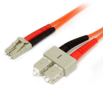 StarTech.com 2m Fiber Optic Cable - Multimode Duplex 62.5/125 - LSZH - LC/SC - OM1 - LC to SC Fiber Patch Cable von LumaTech