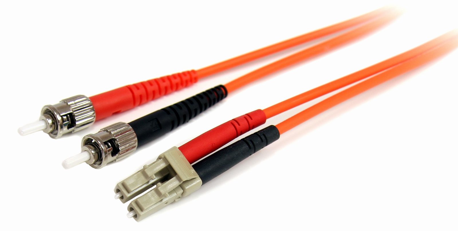 StarTech.com 2m Fiber Optic Cable - Multimode Duplex 62.5/125 - LSZH - LC/ST - OM1 - LC to ST Fiber Patch Cable