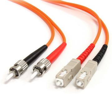 StarTech.com 2m Fiber Optic Cable - Multimode Duplex 62.5/125 - LSZH - ST/SC - OM1 - ST to SC Fiber Patch Cable von LumaTech