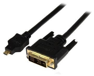 StarTech.com 2m Micro HDMI auf DVI Kabel - micro HDMI Typ-D / DVI-D Adapterkabel - St/St - Videokabel - DVI-D (M) von LumaTech