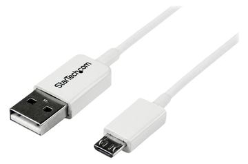 StarTech.com 2m USB 2.0 A auf Micro USB B Kabel - USB A / Micro B Datenkabel / Anschlusskabel - Weiß - USB-Kabel von LumaTech