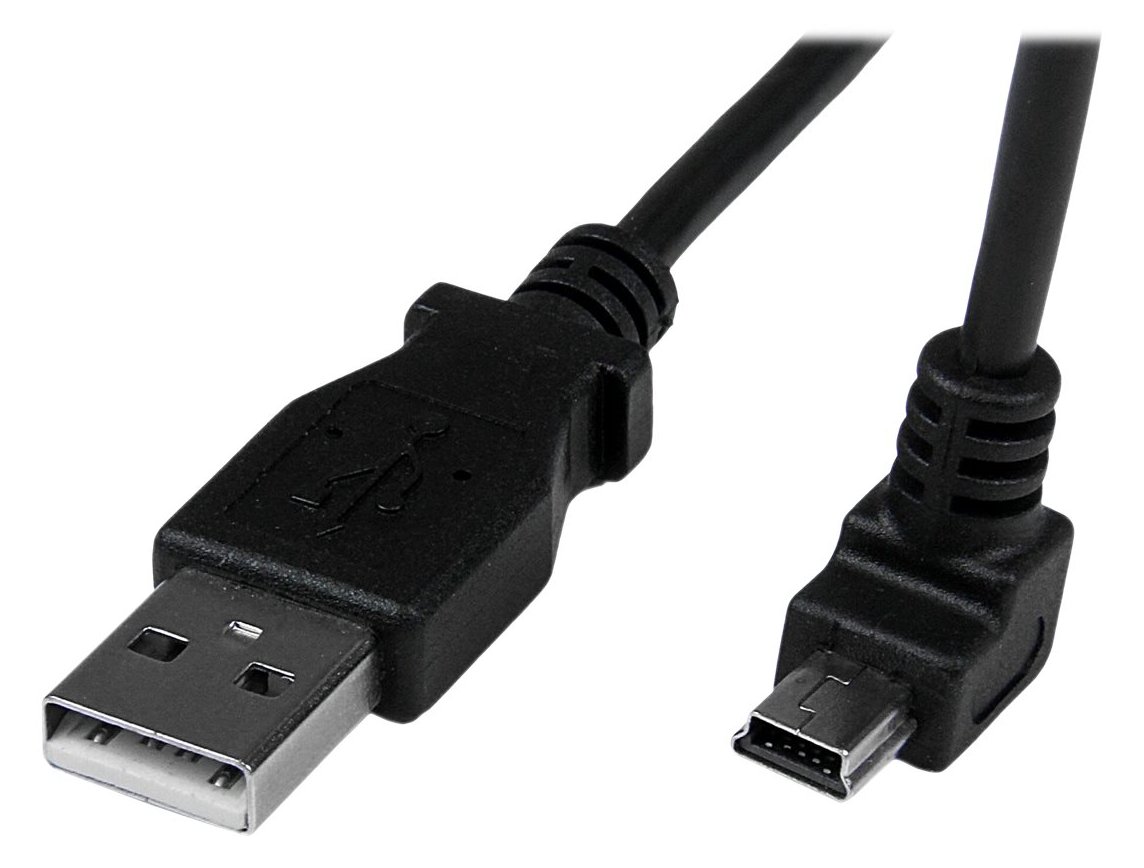StarTech.com 2m USB auf Mini USB Anschlusskabel abgewinkelt - USB A zu Mini B Kabel - 1 x USB A (St)