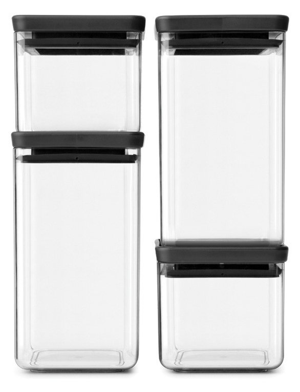 Brabantia Tasty+ - Frischhaltedosen-Set - rechteckig