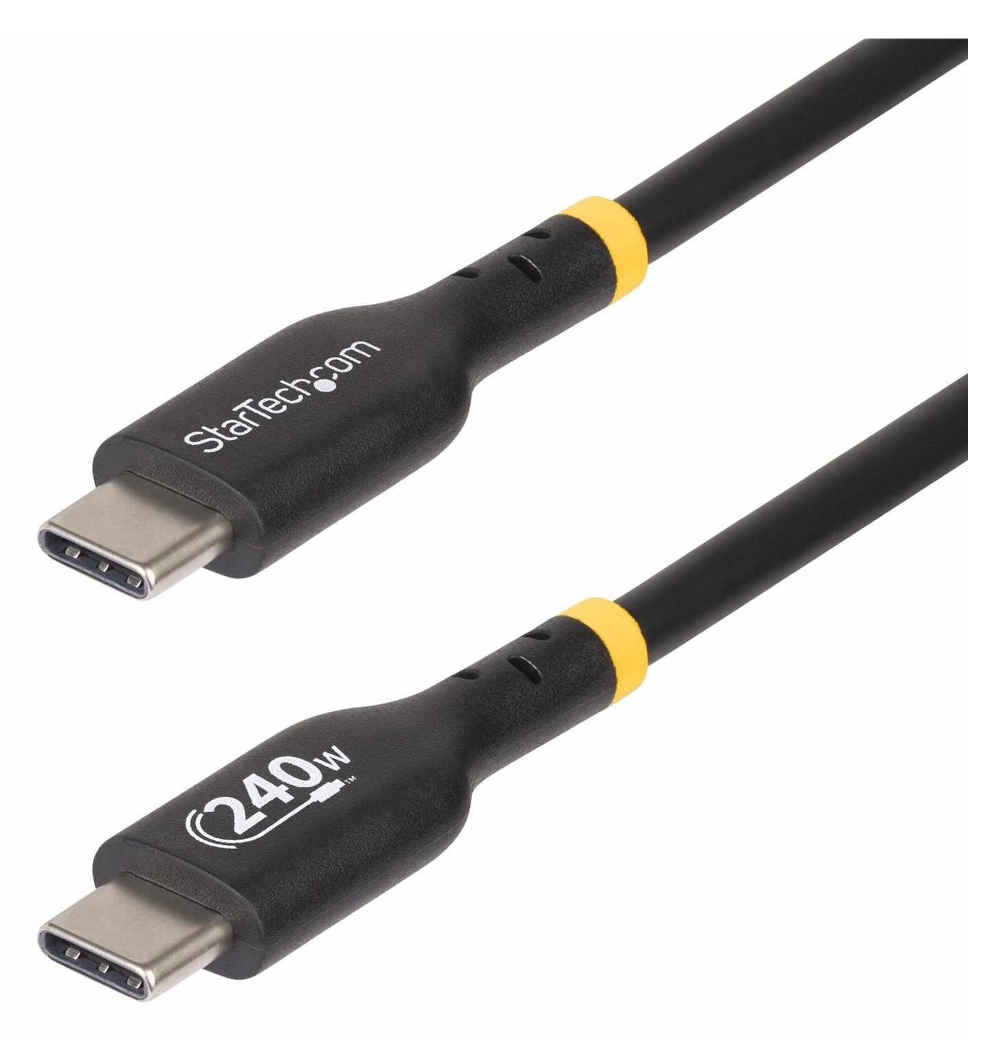 StarTech.com 2m USB C Charging Cable, USB-IF Certified USB-C Cable, 240W - USB-Kabel - 24 pin USB-C (M) - Schwarz
