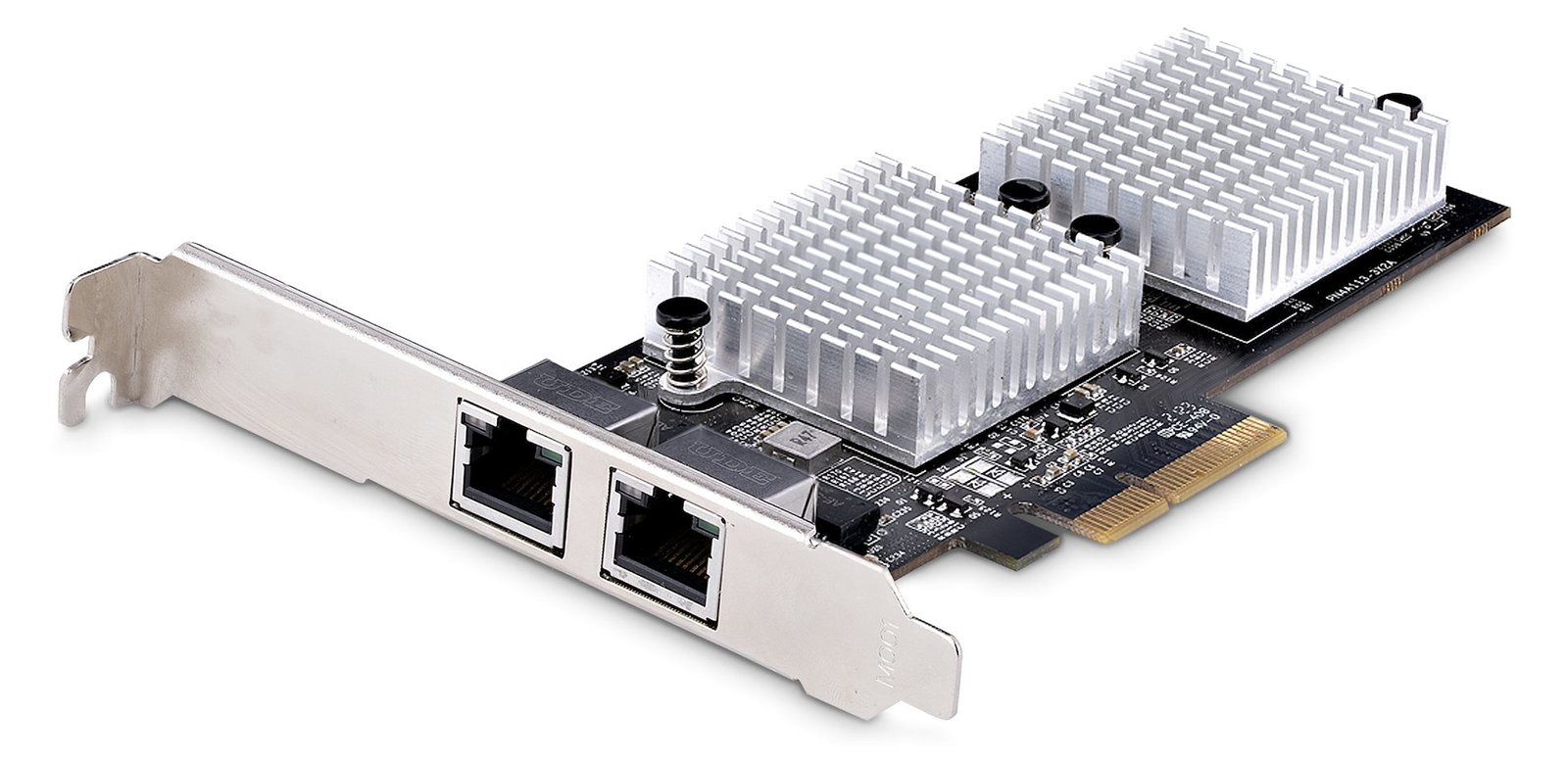StarTech.com 2-Port 10Gbps PCIe Network Adapter Card, Network Card for PCs/Servers, Full-Height/Low-Profile PCIe