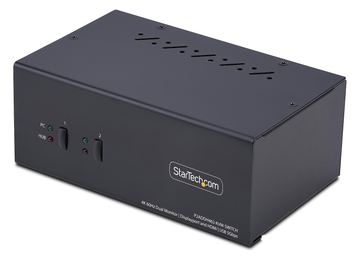StarTech.com 2-Port Dual-Monitor DisplayPort en HDMI KVM Switch, 4K 60Hz von LumaTech