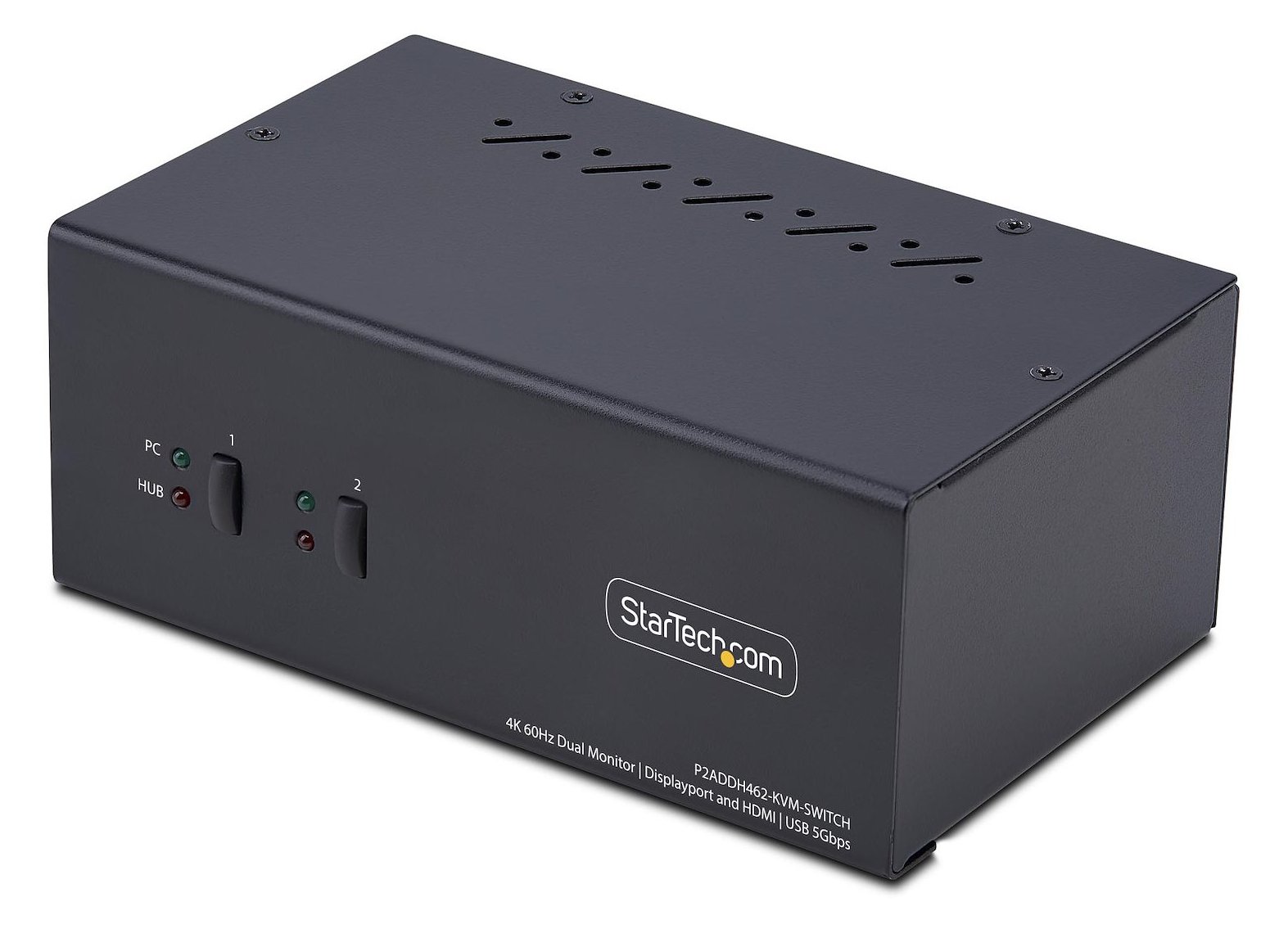 StarTech.com 2-Port Dual-Monitor DisplayPort en HDMI KVM Switch, 4K 60Hz