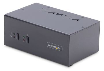 StarTech.com 2-Port Dual-Monitor DisplayPort KVM Switch, 4K 60Hz, 2x USB 5Gbps Hub Ports, 2x USB 2.0 HID Ports, Hotkey von LumaTech