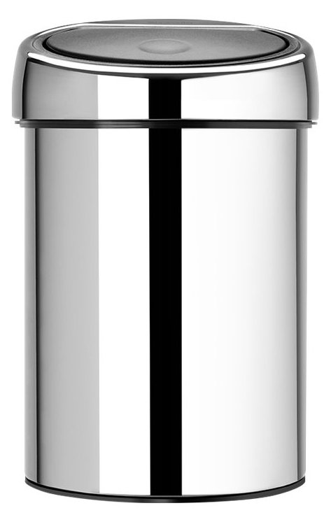 Brabantia Touch Bin - 3 l - Rund - Stahl - Edelstahl - 18,5 cm - 280 mm