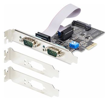 StarTech.com 2-Port Serial PCIe Card, Dual-Port PCI Express to RS232/RS422/RS485 (DB9) von LumaTech