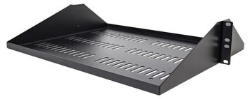 StarTech.com 2U 19 Zoll Fachboden für Rack - Perforierte, freitragende rack ablage mit zentrierter befestigung von LumaTech