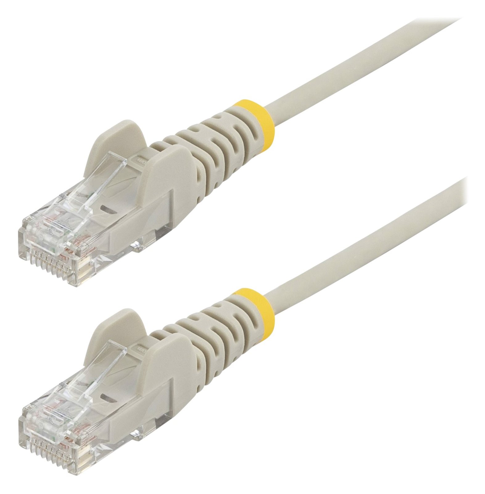 StarTech.com 3 m Cat6-Kabel - Schlankes Cat6-Patchkabel - Grau - Snagless RJ45-Anschlusse - Gigabit-Ethernet-Kabel