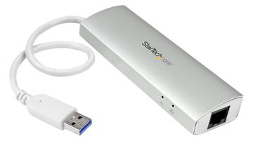 StarTech.com 3 Port mobiler USB 3.0 Hub plus Gigabit Ethernet von LumaTech