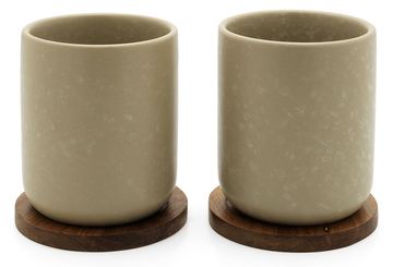 Bredemeijer Group 1x2 Bredemeijer Teebecher Umea 200ml beige m.Untersetzer 142025 von LumaTech