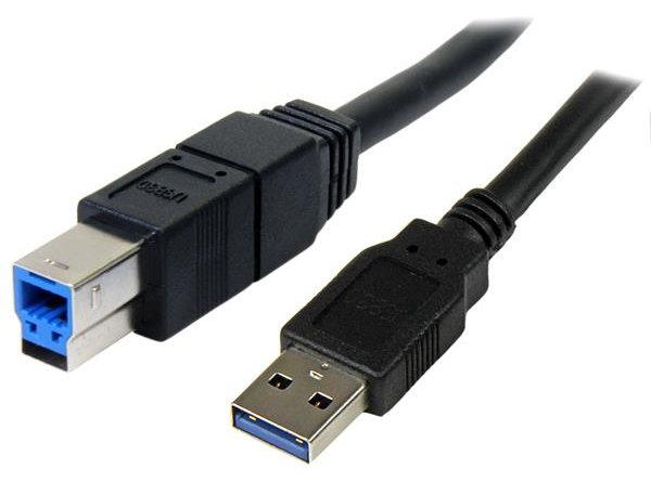 StarTech.com 3m schwarzes SuperSpeed USB 3.0 A auf B Kabel - St/St - USB 3.0 Anschlusskabel - USB-Kabel