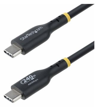 StarTech.com 3m USB C Charging Cable, USB-IF Certified USB-C Cable, 240W - USB-Kabel - 24 pin USB-C (M) - Schwarz von LumaTech