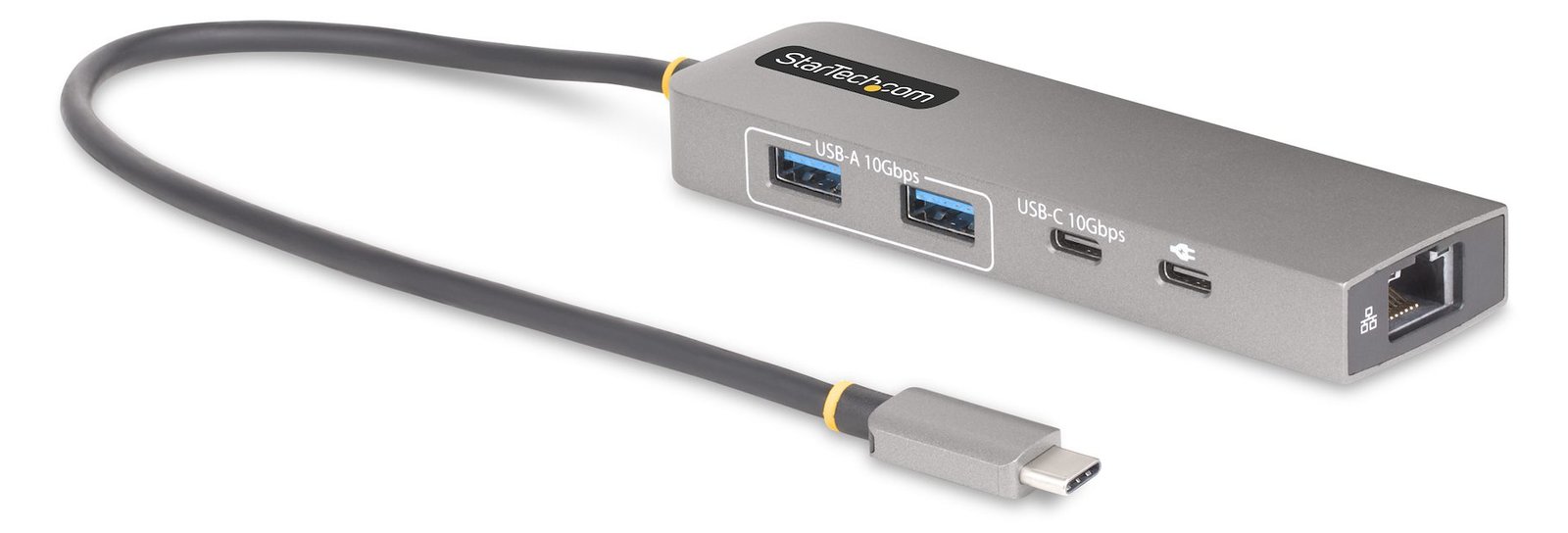 StarTech.com 3-Port USB-C Hub with 2.5 Gigabit Ethernet and 100W Power Delivery Passthrough Laptop Charging