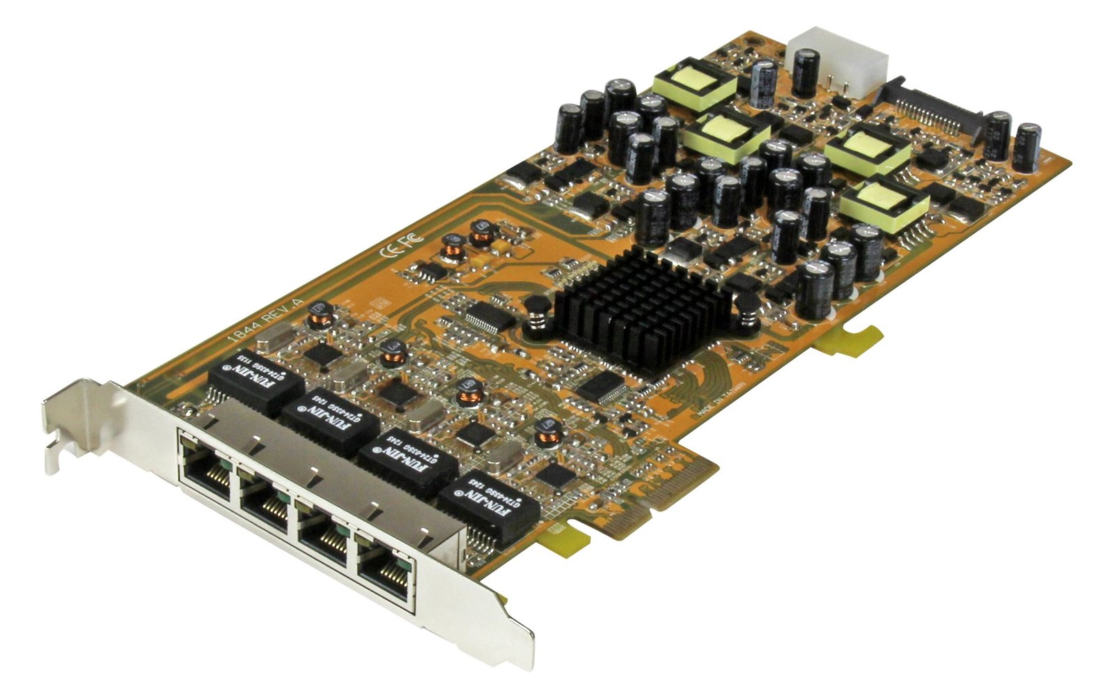 StarTech.com 4 Port Gigabit Power over Ethernet PCI Express Netzwerkkarte - PSE / PoE PCIe NIC - 4-fach (Quad)